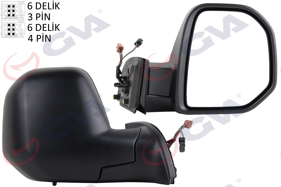 DIŞ DİKİZ AYNASI SAĞ BERLINGO-PARTNER 08 ELEKTRİKLİ ISITMALI SENSÖRLÜ KONVEKS VM-6118EHSR