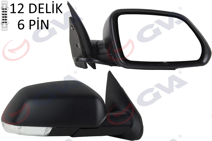 DIŞ DİKİZ AYNASI SAĞ OCTAVIA 04 ELEKTRİKLİ ISITMALI SİNYALLİ KONVEKS 5 FİŞ VM-605EHR
