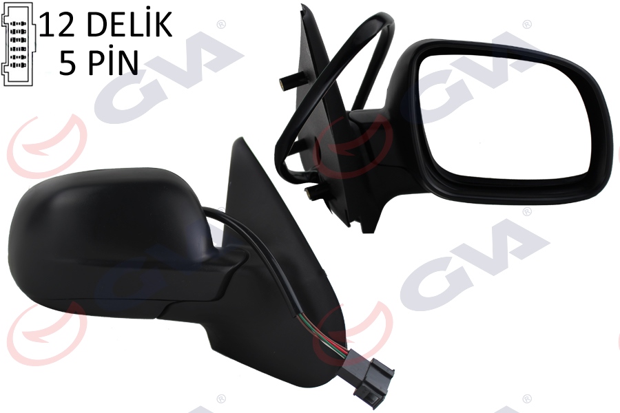 DIŞ DİKİZ AYNASI SAĞ IBIZA-CORDOBA 99 ELEKTRİKLİ ISITMALI KONVEKS 5 FİŞ VM-359EHSR