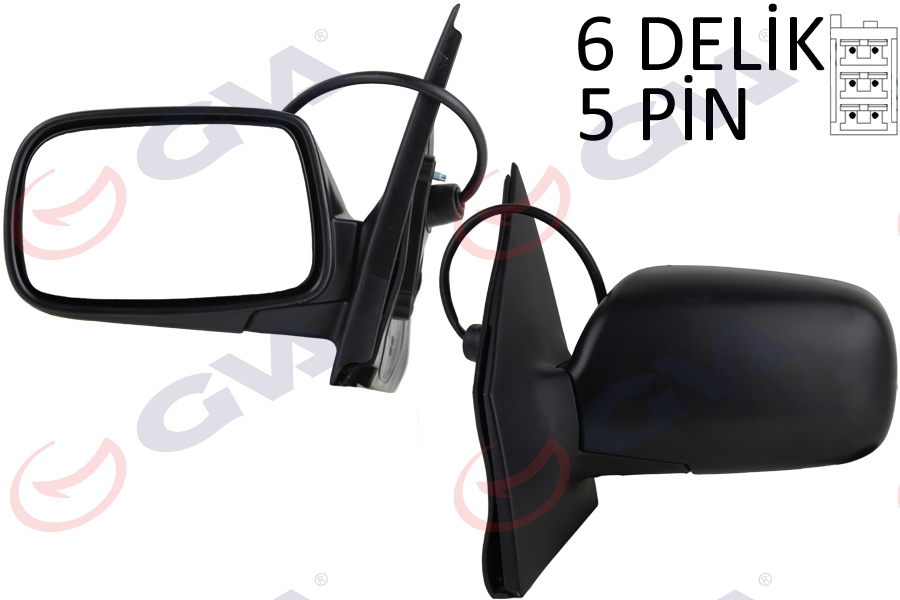 DIŞ DİKİZ AYNASI SOL YARİS 99 ELEKTRİKLİ KONVEKS 3 FİŞ VM-261EL