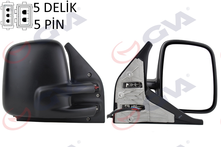 DIŞ DİKİZ AYNASI SAĞ TRANSPORTER T4 96 ELEKTRİKLİ ISITMALI KONVEKS VM-186EHR