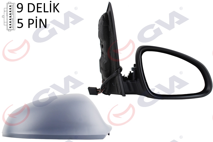 DIŞ DİKİZ AYNASI SAĞ ASTRA J 09 ELEKTRİKLİ ISITMALI ASTARLI KONVEKS