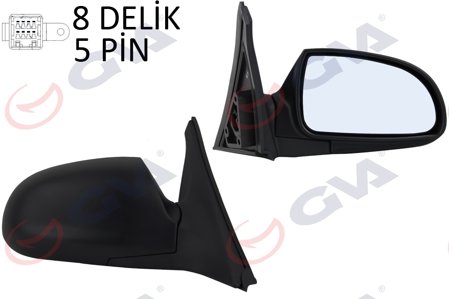 DIŞ DİKİZ AYNASI SAĞ ACCENT 00 ELEKTRİKLİ ISITMALI KONVEKS 5 FİŞ VM-453EHR