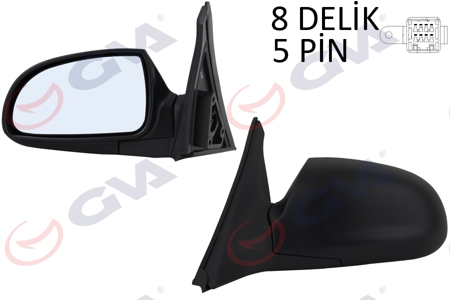 DIŞ DİKİZ AYNASI SOL ACCENT 00 ELEKTRİKLİ ISITMALI KONVEKS 5 FİŞ VM-453EHL