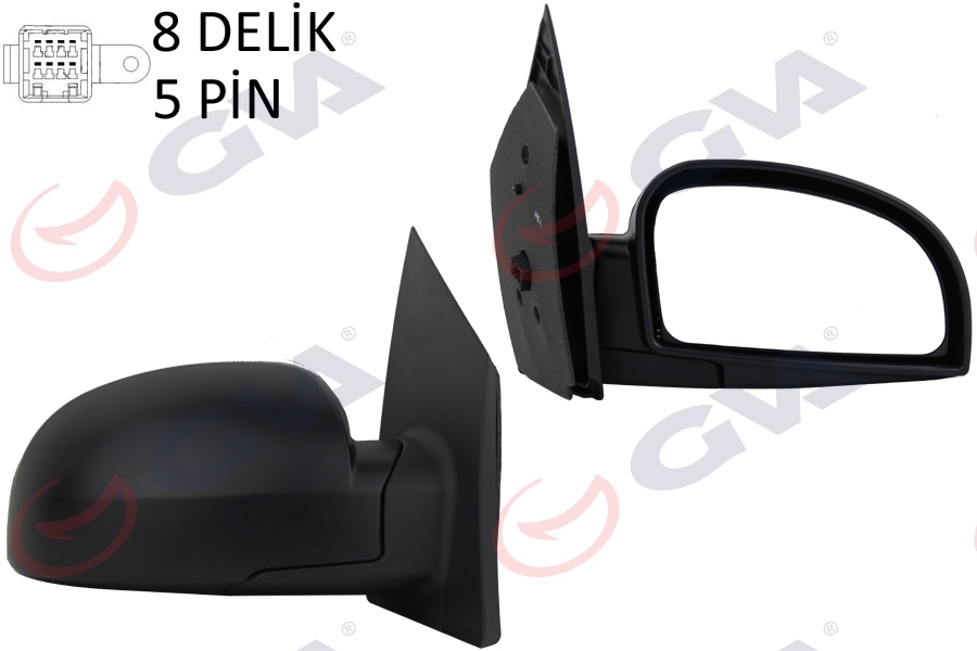 DIŞ DİKİZ AYNASI SAĞ GETZ 02 ELEKTRİKLİ ISITMALI KONVEKS 5 FİŞ VM-452EHR