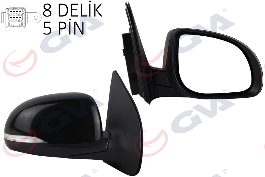 DIŞ DİKİZ AYNASI SAĞ İ20 12 ELEKTRİKLİ ISITMALI SİNYALLİ KONVEKS