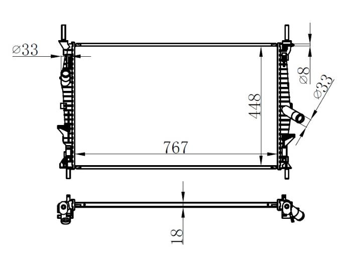 MOTOR SU RADYATORU TRANSIT TUORNEO CUSTOM V362 V363 2.2TDCI 100PS 125PS 135PS 140PS 155PS 12