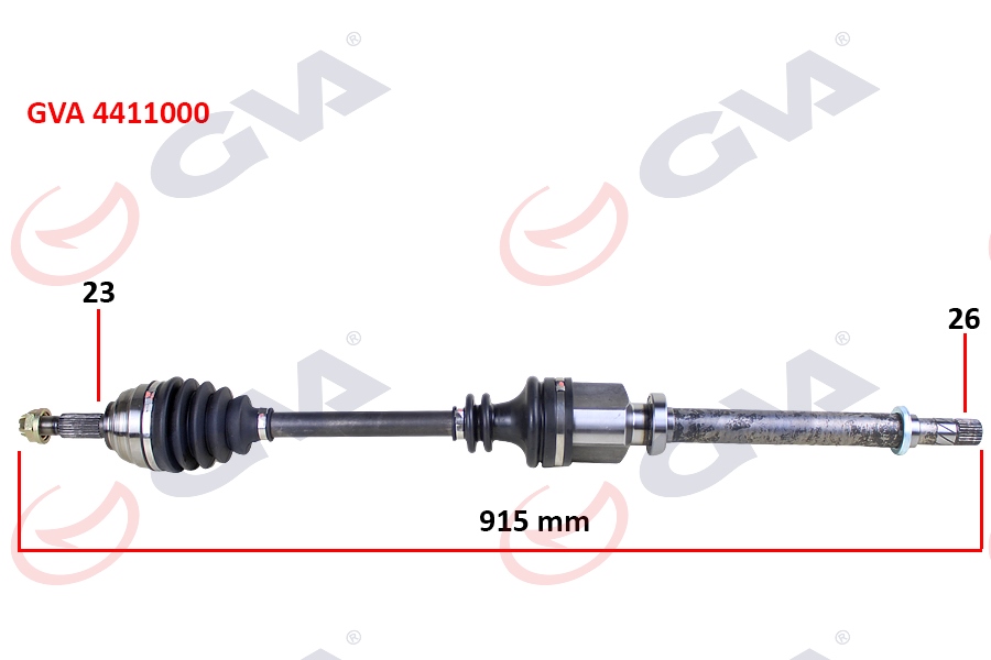 KOMPLE AKS SAĞ MEGANE II 1.4/1.6 16V-1.5 DCİ 02-08 915MM