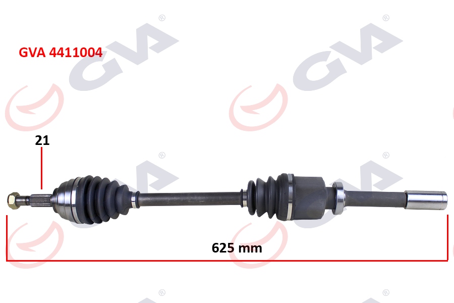 KOMPLE AKS SAĞ MEGANE II 1.6 16V 03-08 804MM AUTO.