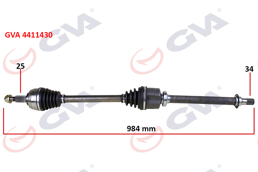 KOMPLE AKS SAĞ RENAULT FLUENCE 09- MEGANE IV 1.5 DCİ 6 VİTES AUTO. 984MM