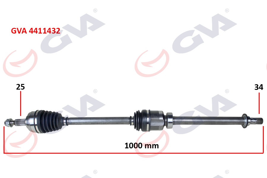 KOMPLE AKS SAĞ MEGANE IV 1.5DCI 16- EURO6 A-T 1000MM