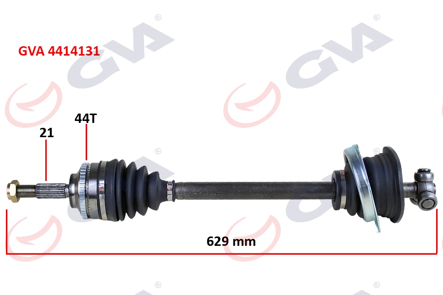 KOMPLE AKS SOL CLIO II 1.5DCI 98-05 ABS Lİ 44DİŞ 629MM YAYLI