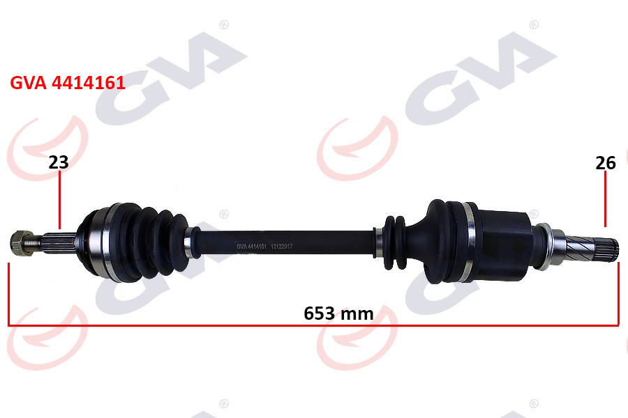 KOMPLE AKS SOL CLIO III 1.5 DCI 05- LOGAN 1.4-1.6-1.5 DCİ 07- 653MM