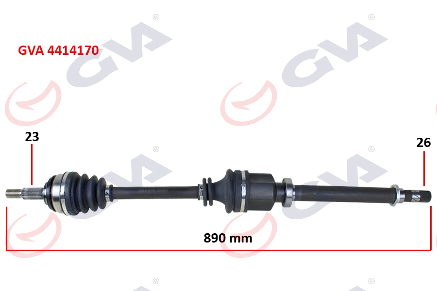 KOMPLE AKS SAĞ CLIO III HB 1.2 16V 05-12 890MM