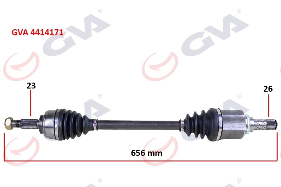 KOMPLE AKS SOL CLIO III HB 1.2 16V 05-12 656MM