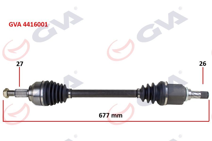 KOMPLE AKS SOL KANGOO 3 1.5 DCİ 08- 677MM