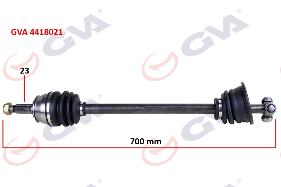 KOMPLE AKS SOL LAGUNA I 1.6 16V 93-01 700MM