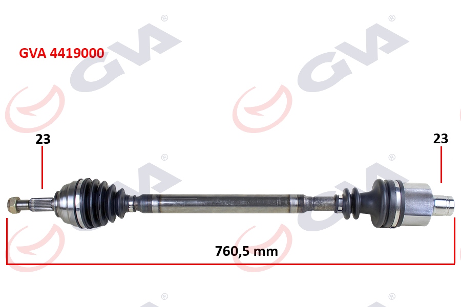 KOMPLE AKS SAĞ DACIA LOGAN-SANDERO 1.5 DCİ 04-12 760MM