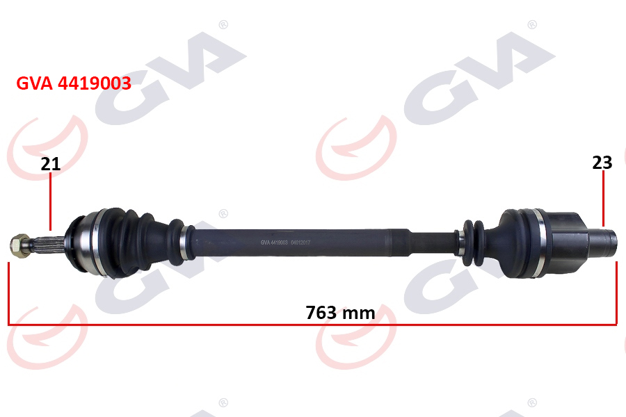 KOMPLE AKS SAĞ DACIA LOGAN-SANDERO 1.4-1.6 04-12 763MM