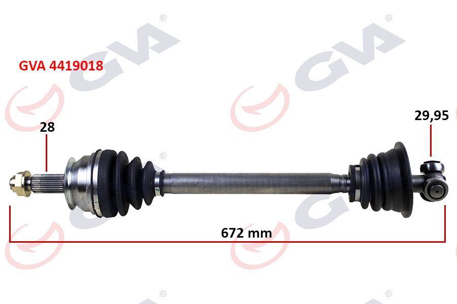 KOMPLE AKS SOL MASTER-MOVANO 1.9 DTİ-DCİ-2.2 DCİ-2.5 D-DCİ-2.8 DTİ 98- 669MM