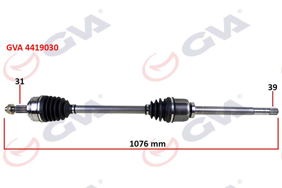 KOMPLE AKS SAĞ MASTER 3-MOVANO 2.3 DCİ 6 VİTES 10- 1076MM