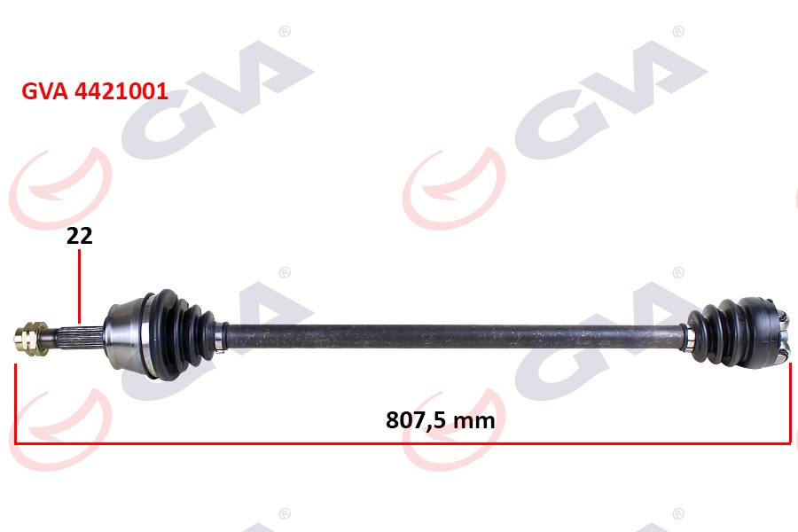 KOMPLE AKS SAĞ PALIO 1.2-1.4-1.6 16V AKS LALE SİZ 807MM