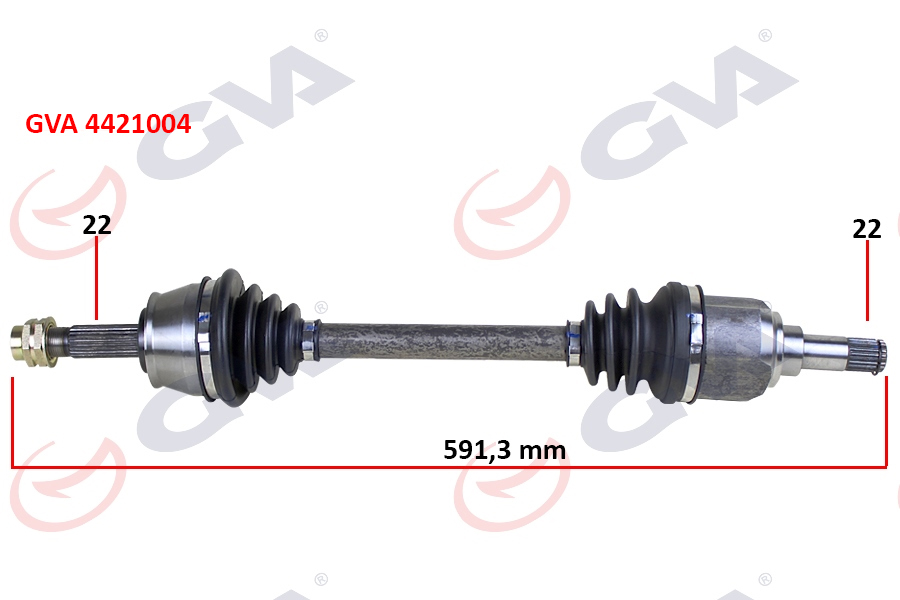 KOMPLE AKS SOL PALIO 1.2-1.4-1.6 16V AKS LALE Lİ 591MM