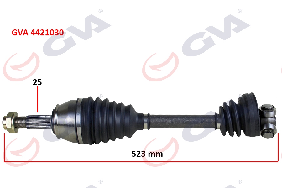 KOMPLE AKS SAĞ PALIO-ALBEA-DOBLO 1.3 MTJ 06 KISA TİP 523MM