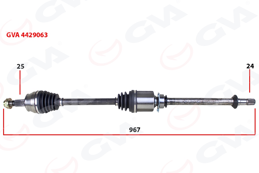 KOMPLE AKS SAĞ MİLLİ DOBLO 1.3 MULTIJET 10 967MM