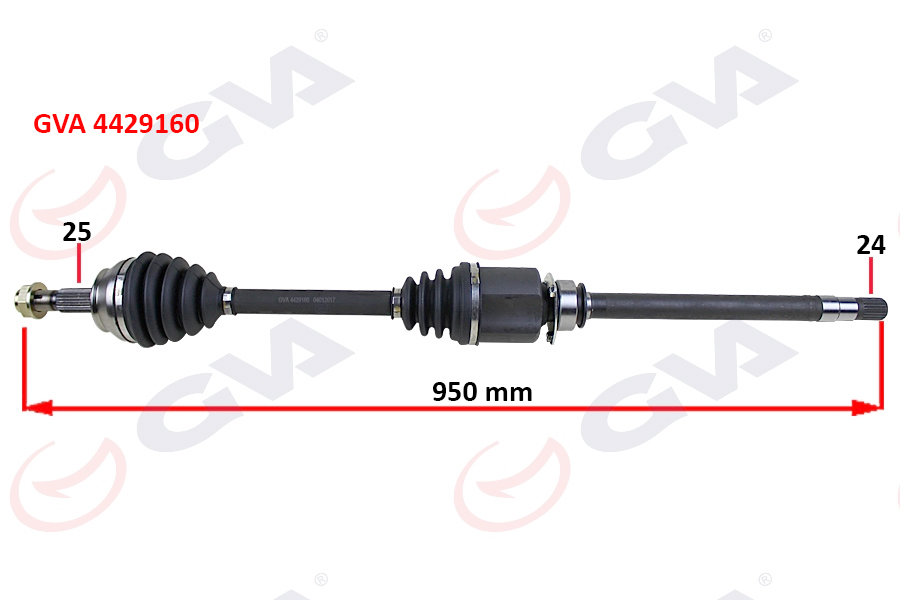 KOMPLE AKS SAĞ LINEA 1.3 MTJ 07- 90HP MİLLİ 950MM