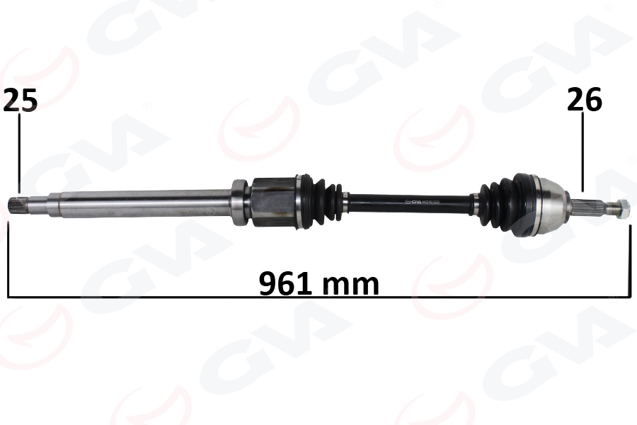 ÖN KOMPLE AKS SAĞ TRANSIT CONNECT 1.8 TDCI 02 14 75-90-110PS 960MM