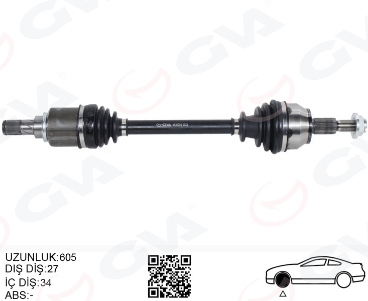 ÖN AKS KOMPLE SOL FORD FOCUS III 1.6 TI 11 17 BENZINLI