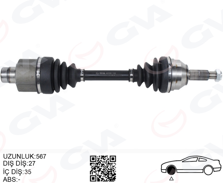 ON AKS KOMPLE SAG MONDEO I -II 1.6- 1.8- 2.0 93 00