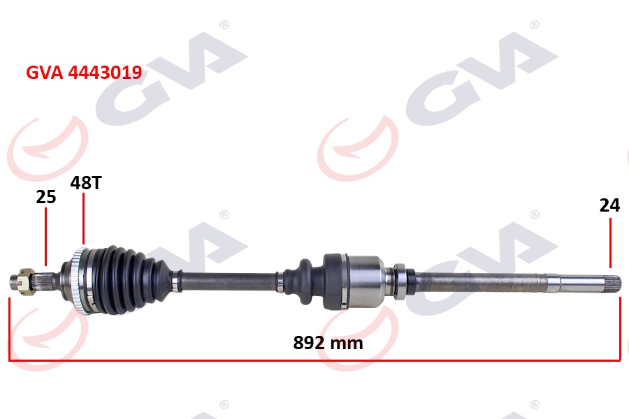 KOMPLE AKS SAĞ P206 GTI 2.0 HDİ ABS Lİ 891MM