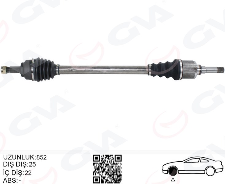 KOMPLE AKS SAG ON PSA 207 WA.WC 1.4 HDI M-T 06-12