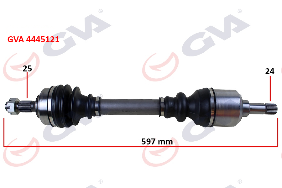 KOMPLE AKS SOL PARTNER-BERLINGO 96-08 1.9D 597MM