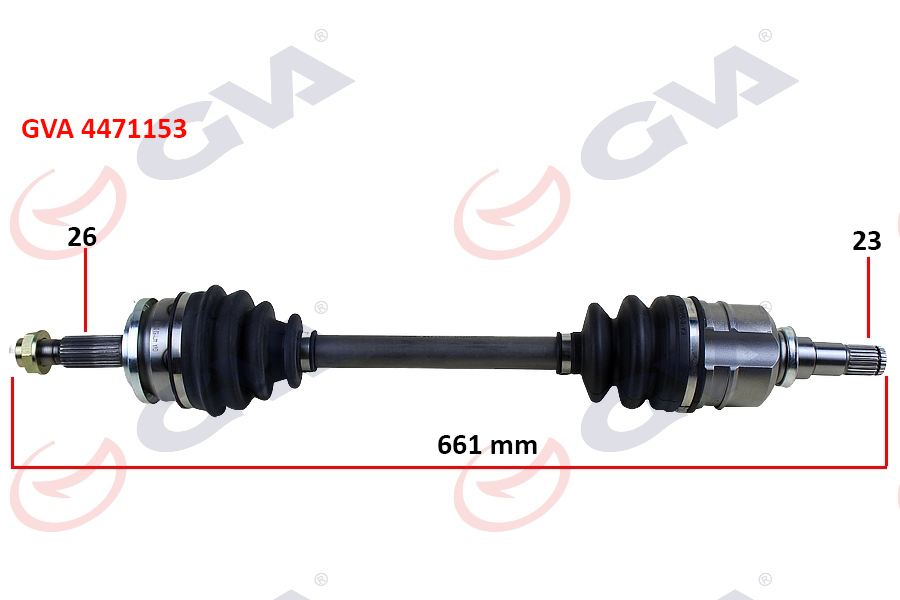 KOMPLE AKS SOL AURIS 1.4-1.6 07-11 661MM