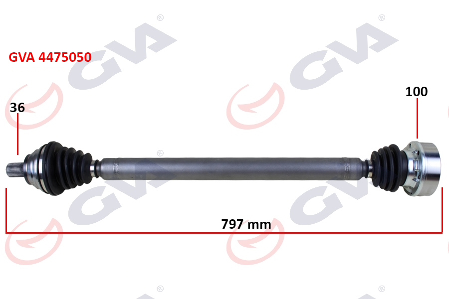 KOMPLE AKS SAĞ GOLF 5/6-A3-LEON-OCTAVIA 1.6 102 HP MAN. 797MM
