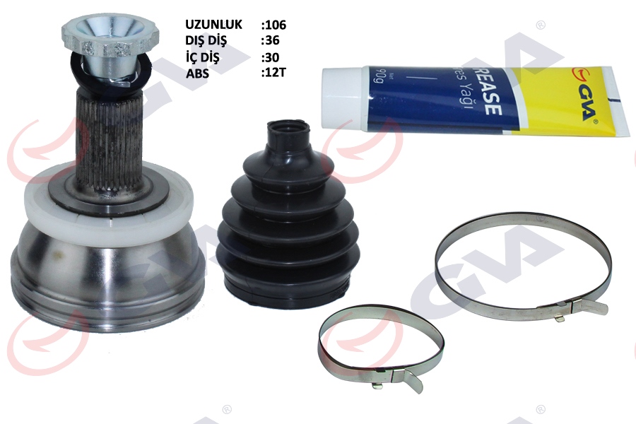 AKS KAFASI DIŞ ÖN POLO-IBIZA-FABIA 1.4 16V 04-12 36X30X50.7 106MM
