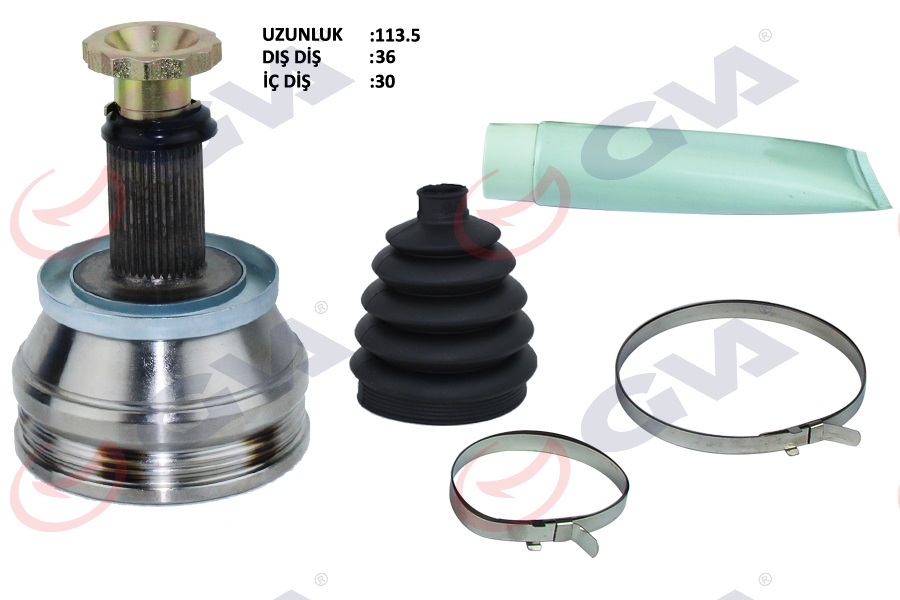 AKS KAFASI DIŞ ÖN POLO 1.4 TDI 04-09 AMF 36X30X50.5 113MM