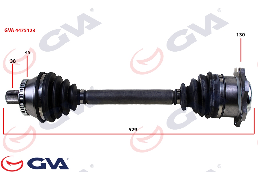 KOMPLE AKS SOL PASSAT IV 3B2-3B5 1.9 TDİ 96-00 -ABS Lİ 45DİŞ 529MM