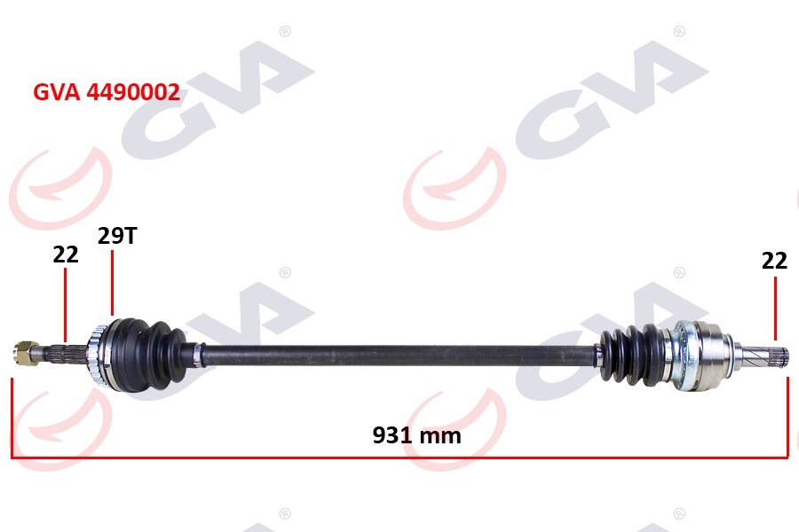 KOMPLE AKS SAĞ ASTRA F-VECTRA A 1.4İ-1.6 16V 92-98 ABS LI 29 DİŞ 931MM