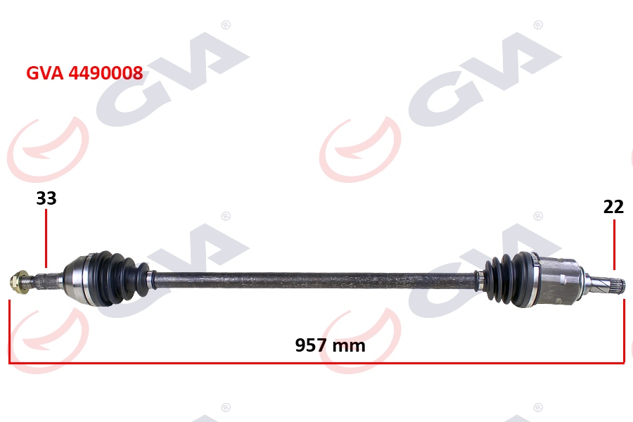 KOMPLE AKS SAĞ ASTRA H-ZAFIRA B 1.4-1.6 04-09 957MM
