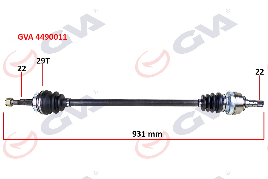 KOMPLE AKS SAĞ CORSA B 1.2İ 16V 93-00 ABS Lİ 926MM 29DİŞ