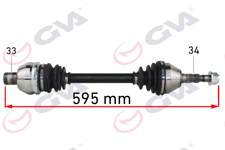 KOMPLE AKS SAĞ OPEL ASTRA H 1.9 DTL 04-14 -ZAFIRA B 05-15 595MM