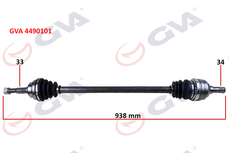 KOMPLE AKS SAĞ VECTRA A 88-95 -ASTRA F 92-98 -CALIBRA A 89-97 1.8-2.0 ABS SİZ 33X34X938MM