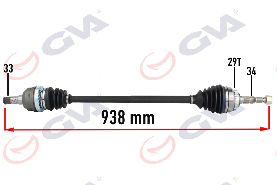 KOMPLE AKS SAĞ VECTRA A 1.8-2.0 88-95 -ASTRA F 92-98 -CALIBRA A 89-97 ABS Lİ 29DİŞ 938MM