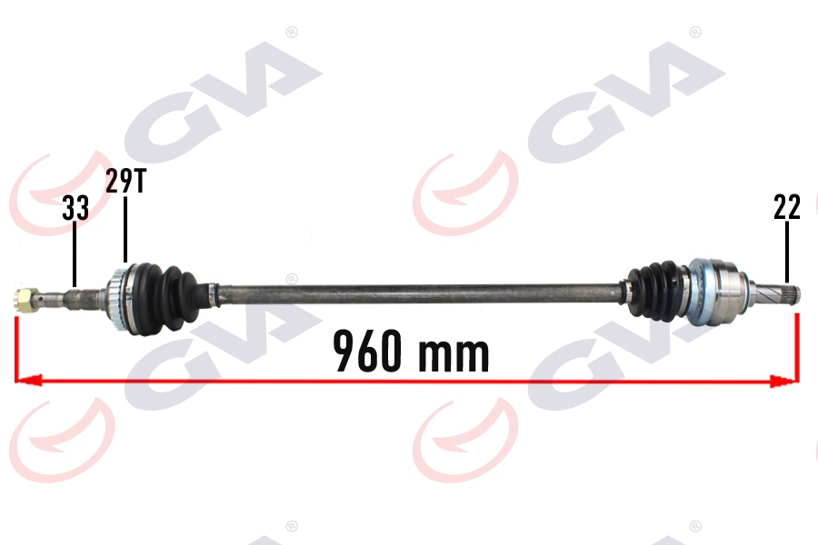 KOMPLE AKS SAĞ OPEL VECTRA B 1.6 99-02 MAKYAJLI KASA ABS Lİ 29DİŞ 960MM