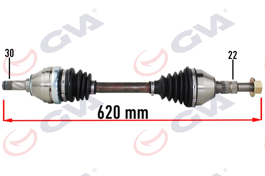 KOMPLE AKS SOL OPEL VECTRA C 1.6-1.8 02-08 620MM