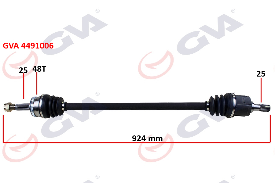 KOMPLE AKS SAĞ ACCENT ERA 06-12 1.4GL-1.6 GLS ABS Lİ 48DİŞ 924MM